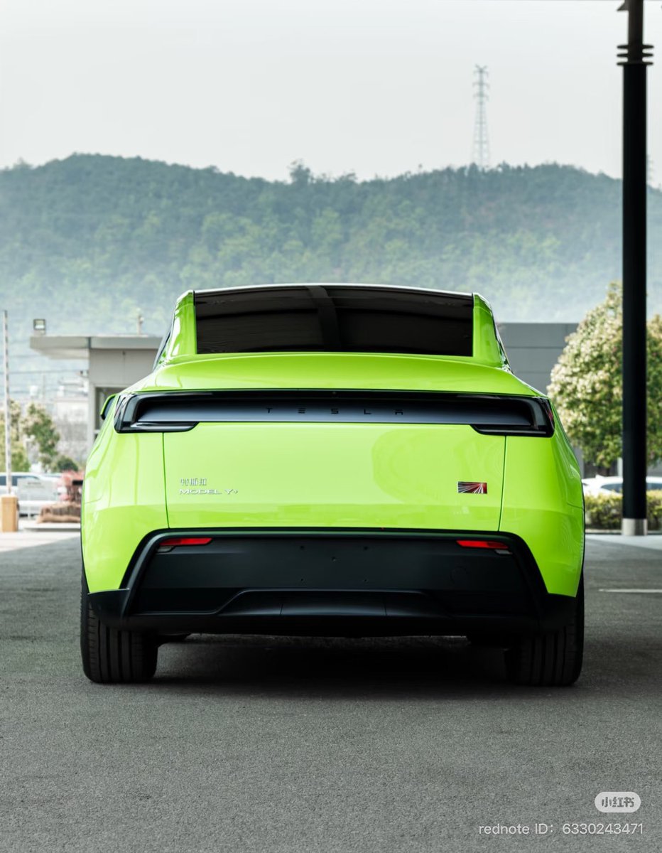 New Model Y in Bright Green.