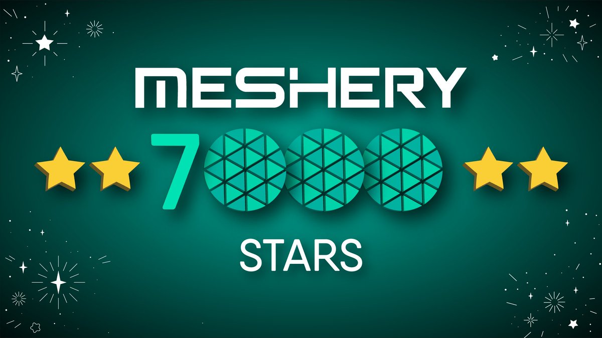 7,000 stars! "What began as a single tool for managing cloud native infra has grown into a sprawling ecosystem, shaped by thousands of contributions, countless conversations, and a relentless pursuit of better developer experiences." meshery.io/blog/meshery-r… 
#kubecon #opensource