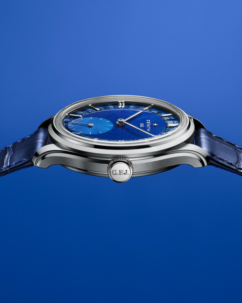 ZenithWatches's tweet image. #ZenithGFJ: To celebrate its 160th anniversary, ZENITH releases the sleek G.F.J. bringing back the legendary calibre 135, the most awarded movement from observatory competitions
#ZenithWatches #Zenith160Years #WatchesandWonders2025