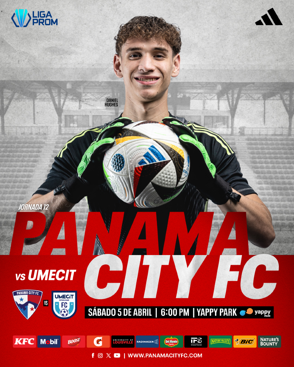 panamacityfc_'s tweet image. ¡Jornada 12 en casa!🏡🔺 @liga_prom
Este Sábado nos enfrentamos ante @fcumecit
🗓️ Fecha: Sábado 5 de Abril
🏟️ Lugar: Yappy Park
⏱️ Hora: 6:00 PM
#VamosCity