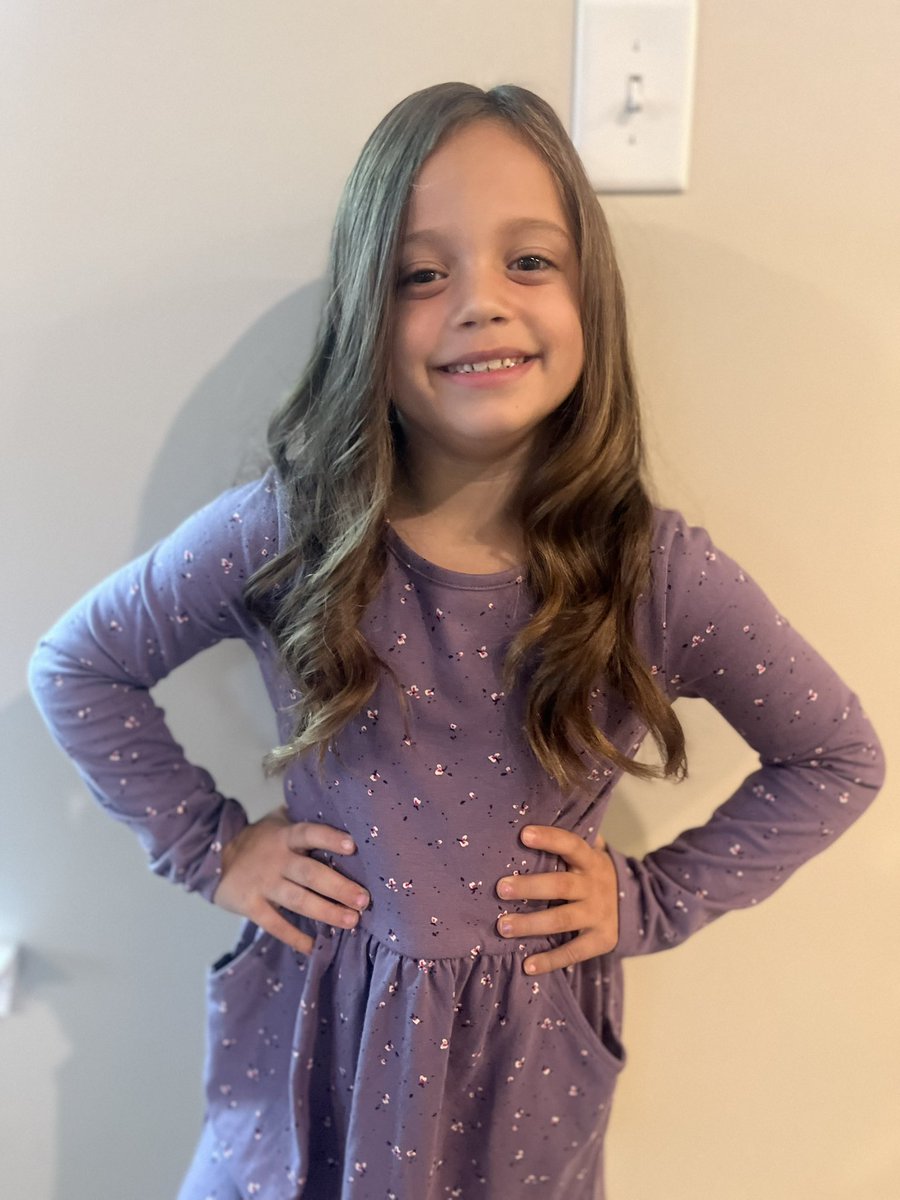 Shout out to this beauty for getting Student of the Week! 🫶🏻 She continues to amaze me and make me one proud mama! 💜🖤💛 #montourelementary