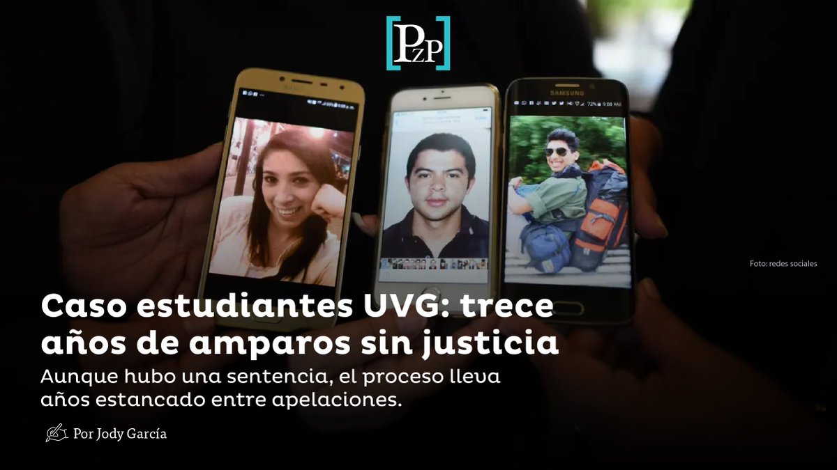 #CasoEstudiantesUVG | Aunque hubo una sentencia en 2019, el proceso por la muerte de los tres estudiantes de biología de la UVG sigue estancado. Sus familias aún esperan respuestas.

✍️ <a href="/JodyReporta/">Jody García</a>  te lo cuenta en este hilo.🧵