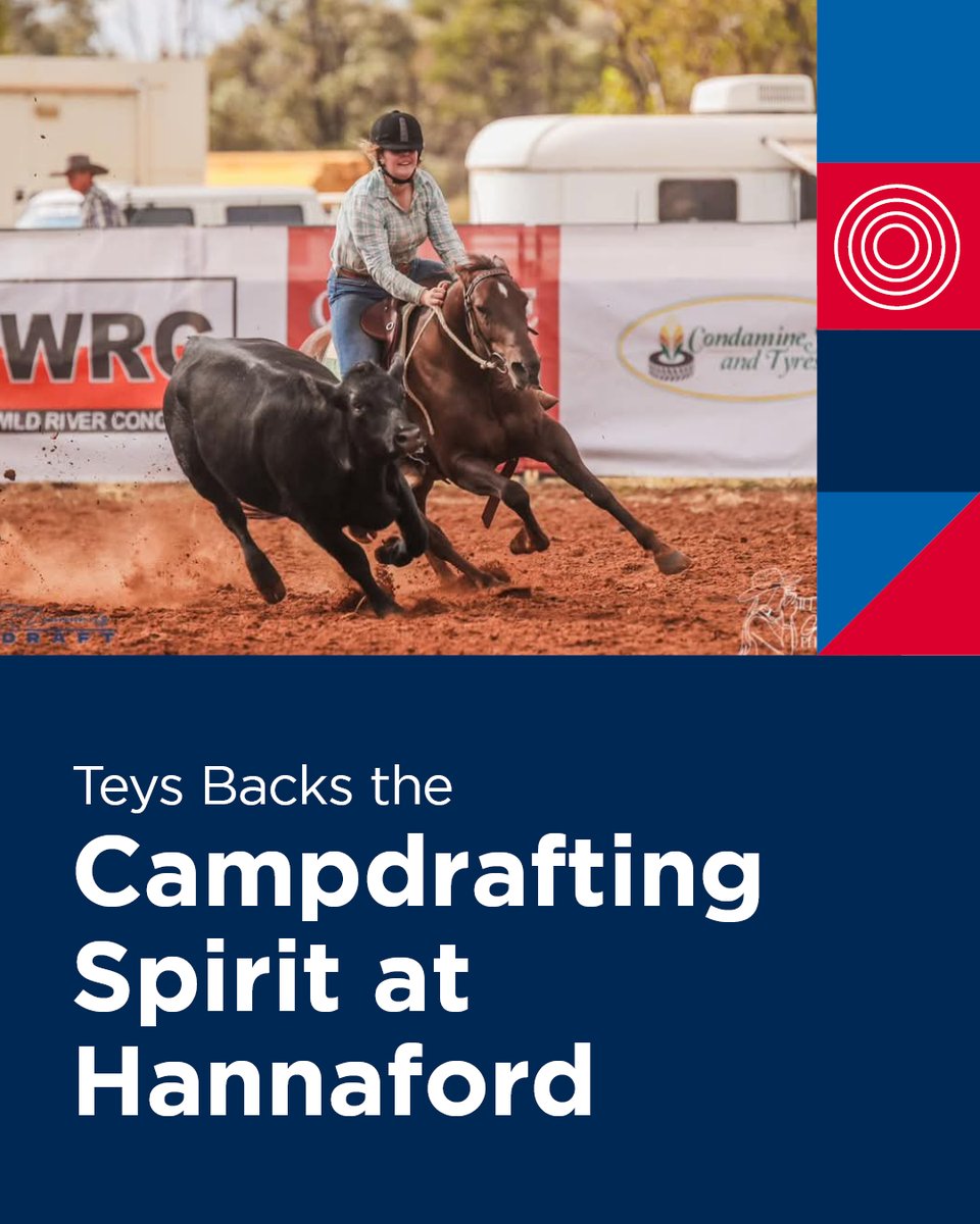 Teys Australia, through our Condamine team, was once again thrilled to be a part of the action of another exciting Hannaford Campdraft 🐴

Congrats on a well-deserved victory for Charlotte Mailler &amp; Cotonvale Chic.

Photo Acknowledgement: Grace Mary Photography