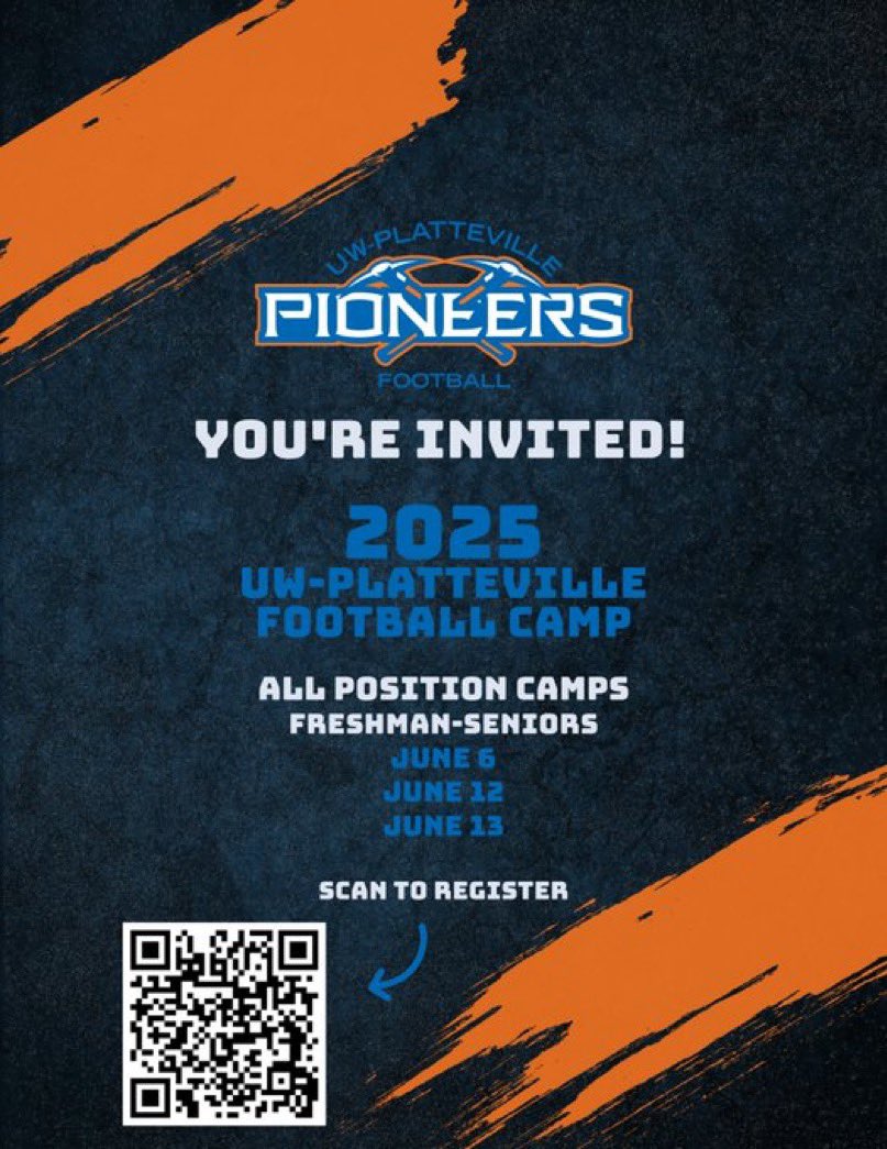 Thank you for the letter and invite! Can’t wait to get on campus! <a href="/Coach_Fryar/">Blake Fryar</a> <a href="/UWPlattFootball/">UW-Platteville Football</a>