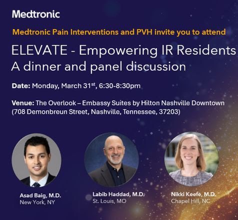 Asad Baig, MD (@asadbaigmd) on Twitter photo Starting in an hour. See you there
#SIR25NASH <a href="/SIRspecialists/">Society of Interventional Radiology</a> <a href="/Medtronic/">Medtronic</a> <a href="/SIR_ECS/">SIR ECS</a>
Looking forward to sharing the stage with <a href="/NikkiKeefe/">Nikki Keefe</a> and <a href="/haddadlf/">Labib Haddad</a>
Sign up here shorturl.at/vzg0g Starting in an hour. See you there
#SIR25NASH <a href="/SIRspecialists/">Society of Interventional Radiology</a> <a href="/Medtronic/">Medtronic</a> <a href="/SIR_ECS/">SIR ECS</a>
Looking forward to sharing the stage with <a href="/NikkiKeefe/">Nikki Keefe</a> and <a href="/haddadlf/">Labib Haddad</a>
Sign up here shorturl.at/vzg0g
