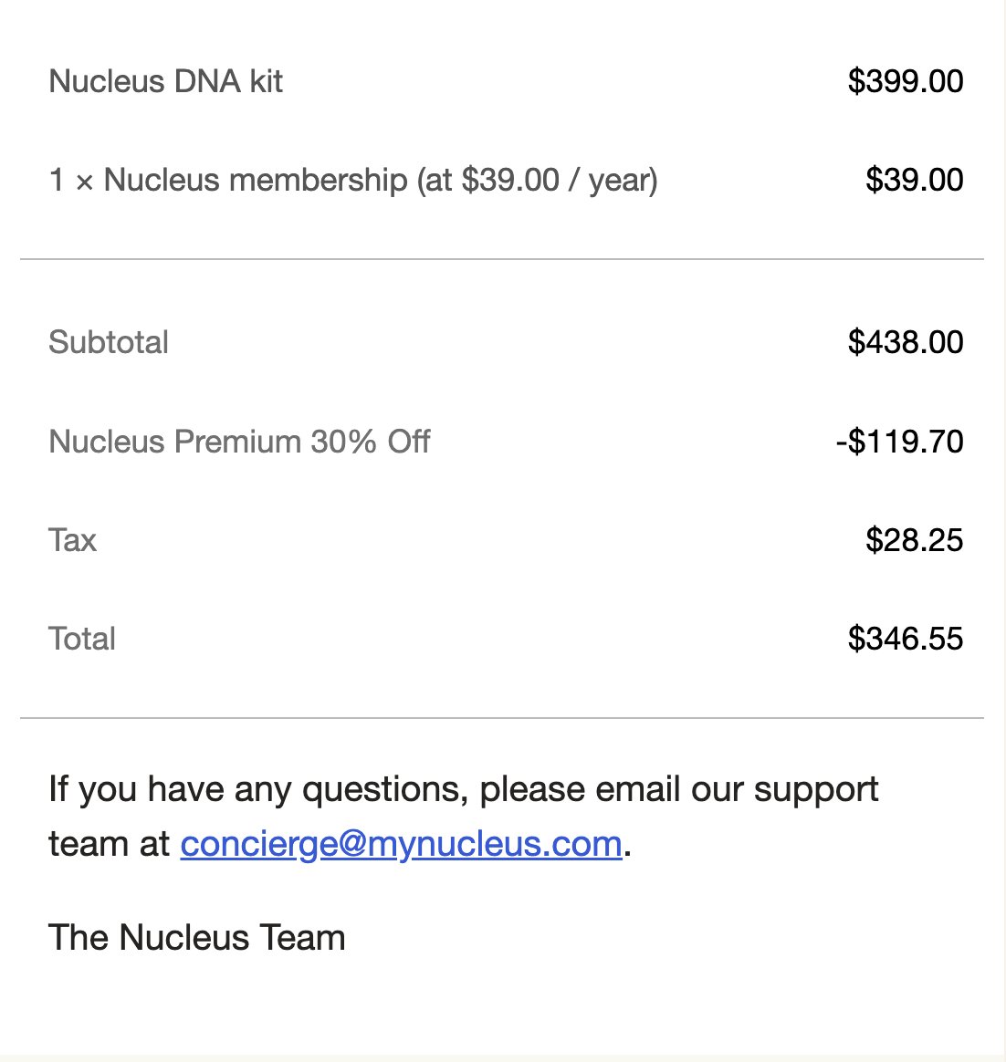 jayantr7's tweet image. Ordered a @nucleusgenomics DNA test kit. I wonder what I&apos;ll find!

Billions must be sequenced!