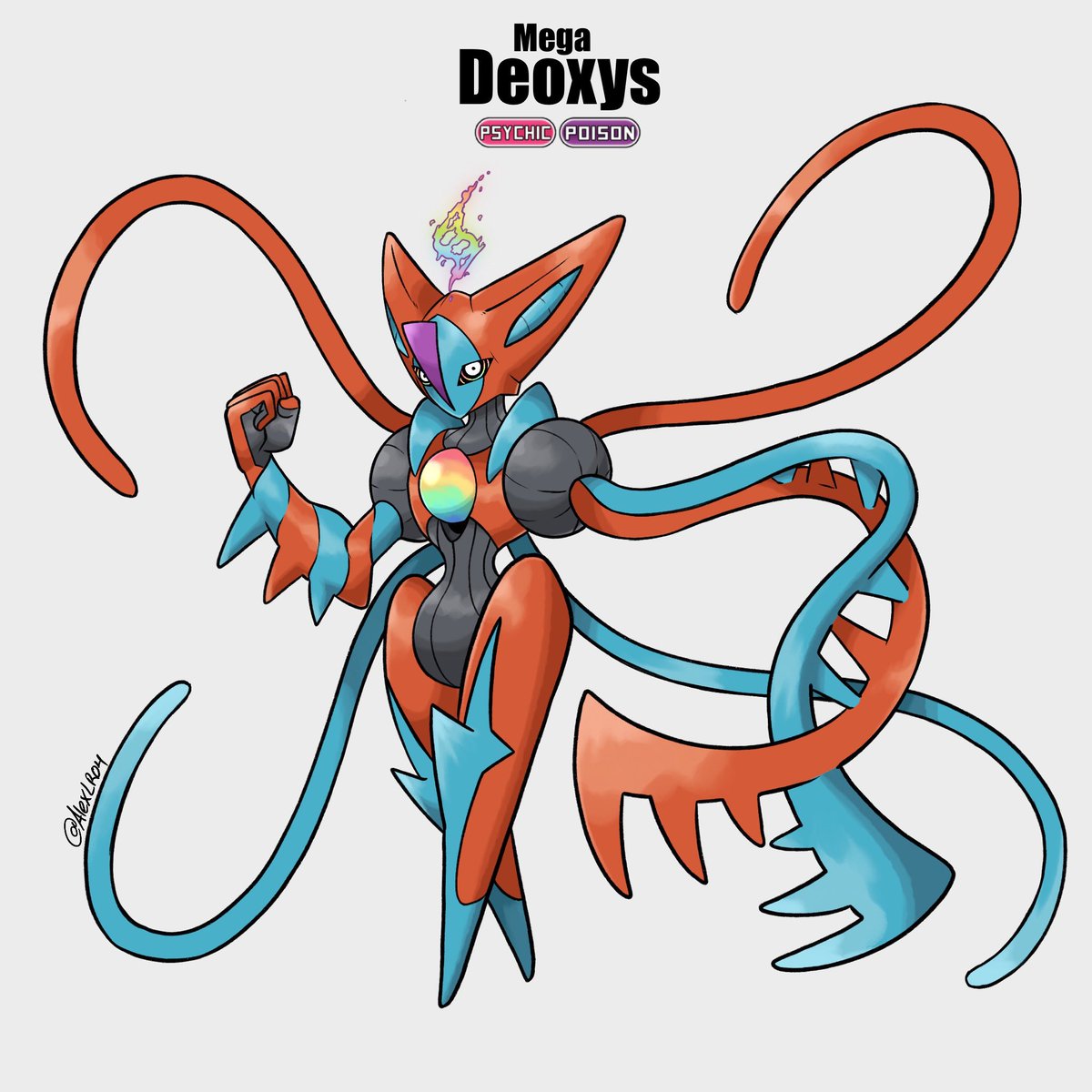 Alex_LR04's tweet image. Kinda want it to do a Mega Deoxys hehe, I still need to change some things, but yeah I don’t know 👁️👁️👄🪐
#pokemon #PokemonLegendsZA #fakemon #originalart