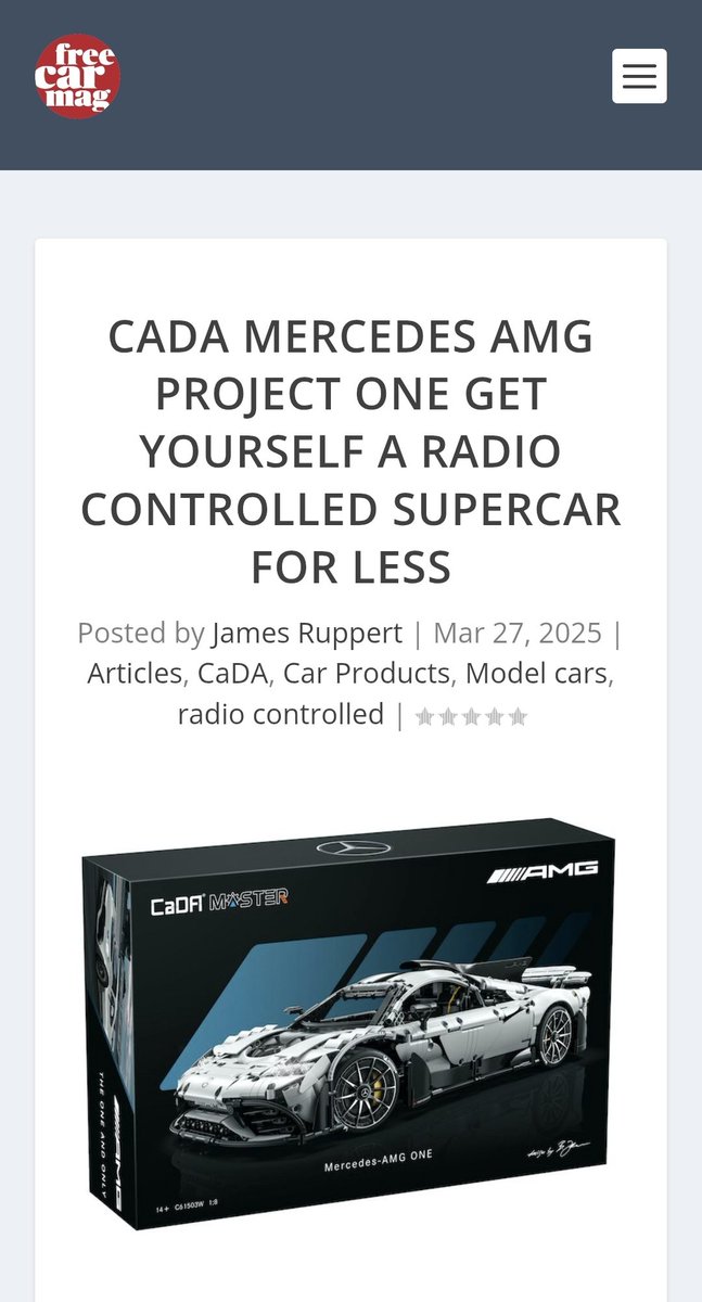 Kiran Parmar (@photos_kp) on Twitter photo Check out <a href="/Bangernomics/">James Rüppert</a> and my <a href="/Photos_KP/">Kiran Parmar</a> first impressions of the CaDa Mercedes AMG Project One 1:8 model kit, available to read now on the <a href="/FreeCarMag1/">Free Car Mag</a> website:
freecarmag.com/cada-mercedes-…
#CaDa <a href="/DOUBLEE_CaDA/">DoubleE_CaDA</a>
#Mercedes #amg #Projectone
<a href="/MercedesAMG/">Mercedes-AMG</a> Check out <a href="/Bangernomics/">James Rüppert</a> and my <a href="/Photos_KP/">Kiran Parmar</a> first impressions of the CaDa Mercedes AMG Project One 1:8 model kit, available to read now on the <a href="/FreeCarMag1/">Free Car Mag</a> website:
freecarmag.com/cada-mercedes-…
#CaDa <a href="/DOUBLEE_CaDA/">DoubleE_CaDA</a>
#Mercedes #amg #Projectone
<a href="/MercedesAMG/">Mercedes-AMG</a>