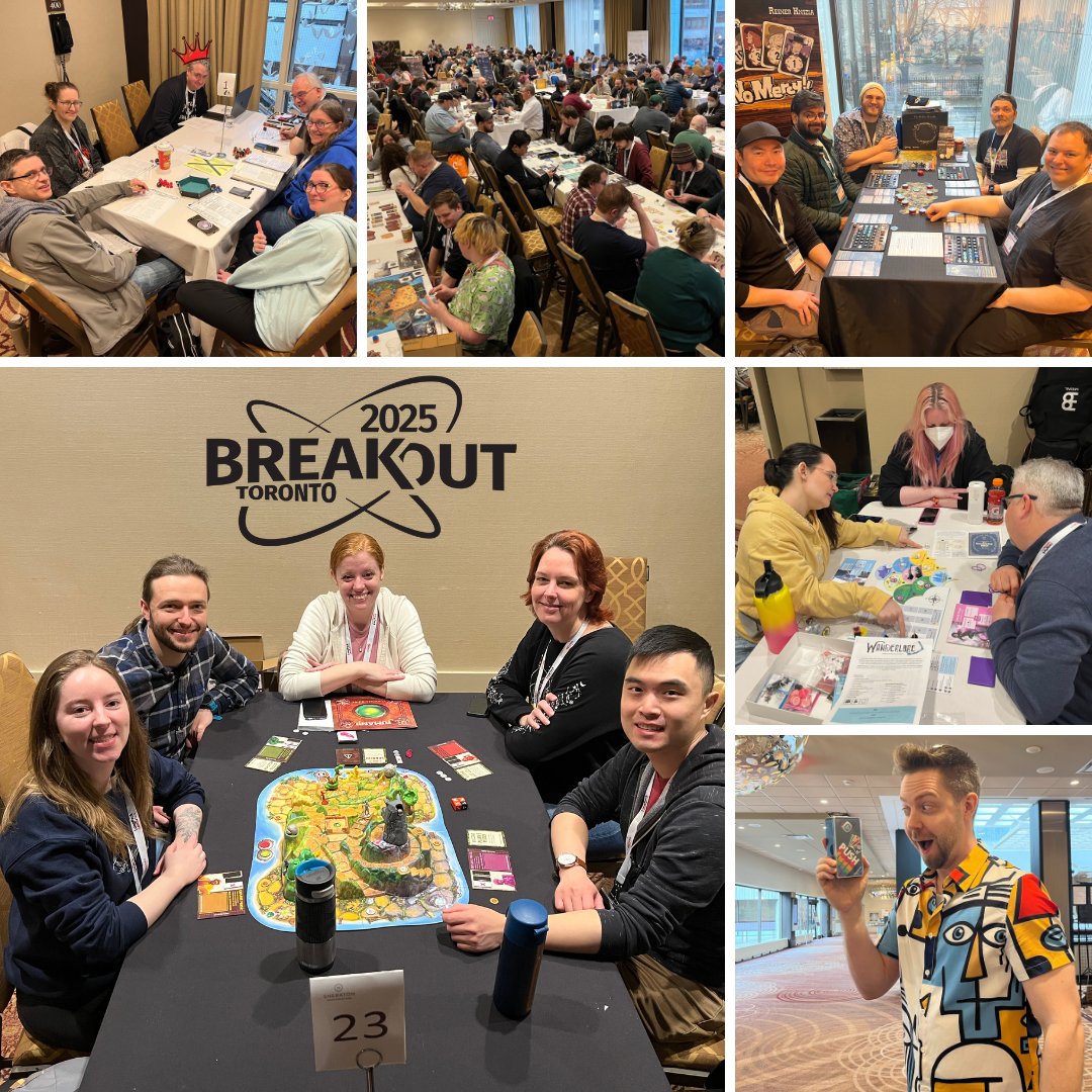 Oh did we have fun! 
Friends were made &amp; games were won. 

We played something new. 
And painted cute minis too. 

There was so much great hair!
Breakout 2026: See you there?

#breakoutcon #tabletopgames #boardgames #rpg #ttrpg #rpgcommunity #tabletopgaming #TTRPGCommunity