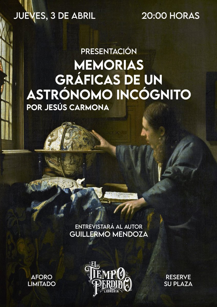 El próximo jueves 3 de Abril estaré en la librería <a href="/_TiempoPerdido/">eltiempoperdido</a> para presentar mi libro de viñetas astronomicas.