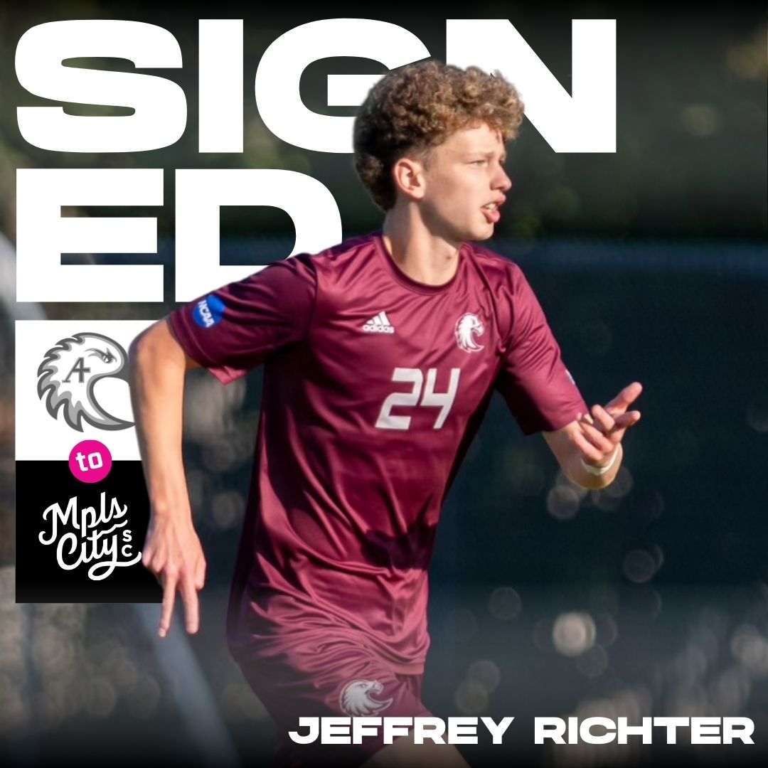 Minneapolis City SC (@mplscitysc) on Twitter photo ANOTHER AUGGIE...Jeffrey Richter will fly with the Crows this summer.
The All-MIAC midfielder started every game for <a href="/AugsburgSoccer/">Augsburg Soccer</a> this fall and will look to make an impact <a href="/USLLeagueTwo/">USL League Two</a> level with #MplsCity
Pending league and federation approval ANOTHER AUGGIE...Jeffrey Richter will fly with the Crows this summer.
The All-MIAC midfielder started every game for <a href="/AugsburgSoccer/">Augsburg Soccer</a> this fall and will look to make an impact <a href="/USLLeagueTwo/">USL League Two</a> level with #MplsCity
Pending league and federation approval