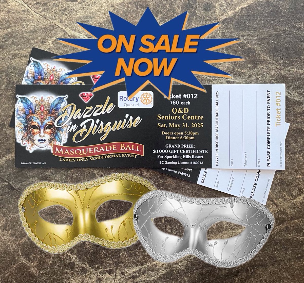 $60, cash only at Paradise Salon &amp; Spa, 328 Reid Street, Quesnel

*mask optional but adds to the occasion ☺️

Events details: facebook.com/events/s/ladie…

#LadiesNightOutQuesnel
#DazzleInDisguise 🍸