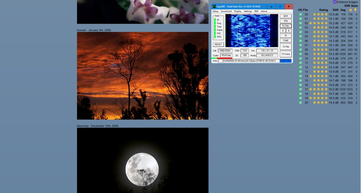 Daz Dude (@dazdude4000) on Twitter photo A great decode of the EasyDRF data broadcast on 5850kHz via the VE7AV KiwiSDR in Prince George, BC Canada - despite a lot of multipath.
<a href="/SWRadiogram/">Shortwave Radiogram</a> <a href="/RNEI_Official/">Radio Northern Europe International</a> A great decode of the EasyDRF data broadcast on 5850kHz via the VE7AV KiwiSDR in Prince George, BC Canada - despite a lot of multipath.
<a href="/SWRadiogram/">Shortwave Radiogram</a> <a href="/RNEI_Official/">Radio Northern Europe International</a>