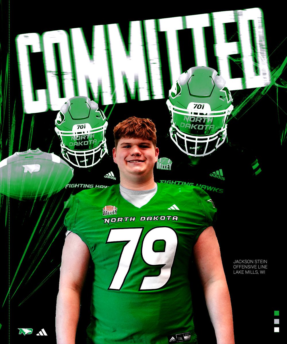 Jackson Stein (@stein6526) on Twitter photo I am honored to announce my commitment to <a href="/UNDfootball/">North Dakota Football</a>! Thank you to God, my parents, and <a href="/AJMack11/">Coach McKinney</a>! A special thank you to the entire coaching staff at <a href="/UNDfootball/">North Dakota Football</a> for making UND feel like home. Grateful for this opportunity.
<a href="/Coach_SchmidtE/">Eric Schmidt</a>
<a href="/TrevorOlson62/">Trevor Olson</a>
<a href="/BenjaminBuxa/">Ben Buxa</a> I am honored to announce my commitment to <a href="/UNDfootball/">North Dakota Football</a>! Thank you to God, my parents, and <a href="/AJMack11/">Coach McKinney</a>! A special thank you to the entire coaching staff at <a href="/UNDfootball/">North Dakota Football</a> for making UND feel like home. Grateful for this opportunity.
<a href="/Coach_SchmidtE/">Eric Schmidt</a>
<a href="/TrevorOlson62/">Trevor Olson</a>
<a href="/BenjaminBuxa/">Ben Buxa</a>