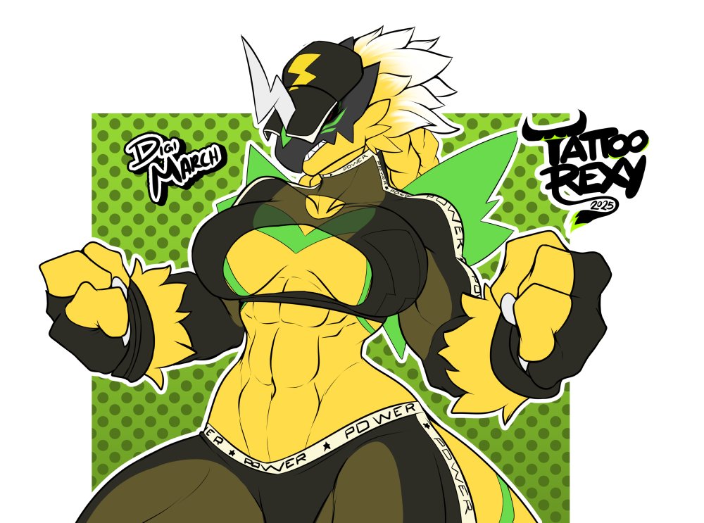 Day Thirty one of Digimarch!

Gym babe Bulkmon