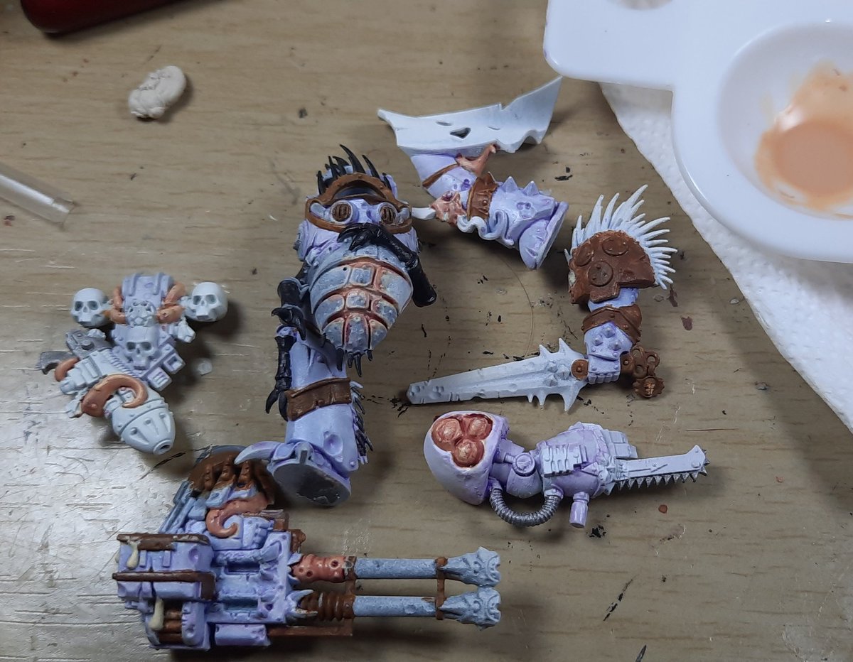 PPPointyEars's tweet photo. #SupportKillTeam #DeathGuard #Astartes #HereticAstartes #Chaos #ChaosSpaceMarines #Warhammer40K #W40K #Wh40K #40K #Warmongers #PaintingWarhammer #PPPointyEars #KT2024 #NewKillTeam #KillTeamThirdEdition #OnePageRules #GrimdarkFuture #GrimdarkFutureFirefight https://t.co/4QPX6XIwKR