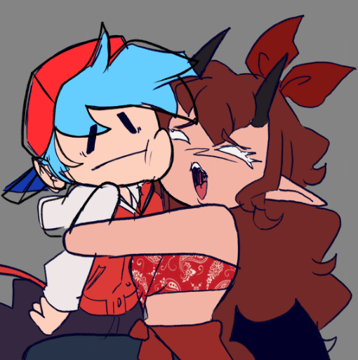 tomakichann's tweet photo. I love the design I did of bf and gf lol https://t.co/TuZtRHRCiA