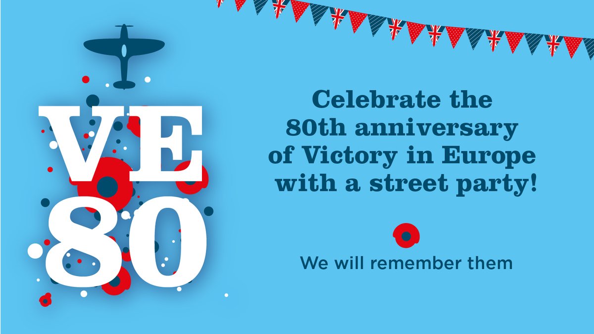 📷 Celebrate VE Day 80 by hosting a street party for your community. 📷

You can apply for a free road closure for your street on Monday 5 May 2025

The deadline to apply is 5pm on Saturday 12 April 2025

Find out more 👇
orlo.uk/VE80_Day_Mcr_z…
#VE80 #VE80Mcr