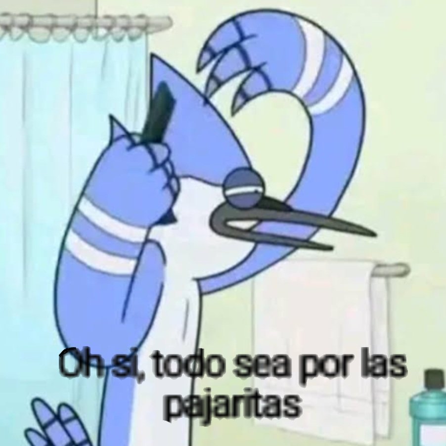 KherDy_'s tweet photo. @Whiter_doodles Por las pajaritas diría mordecai https://t.co/OuxtHYOCFr