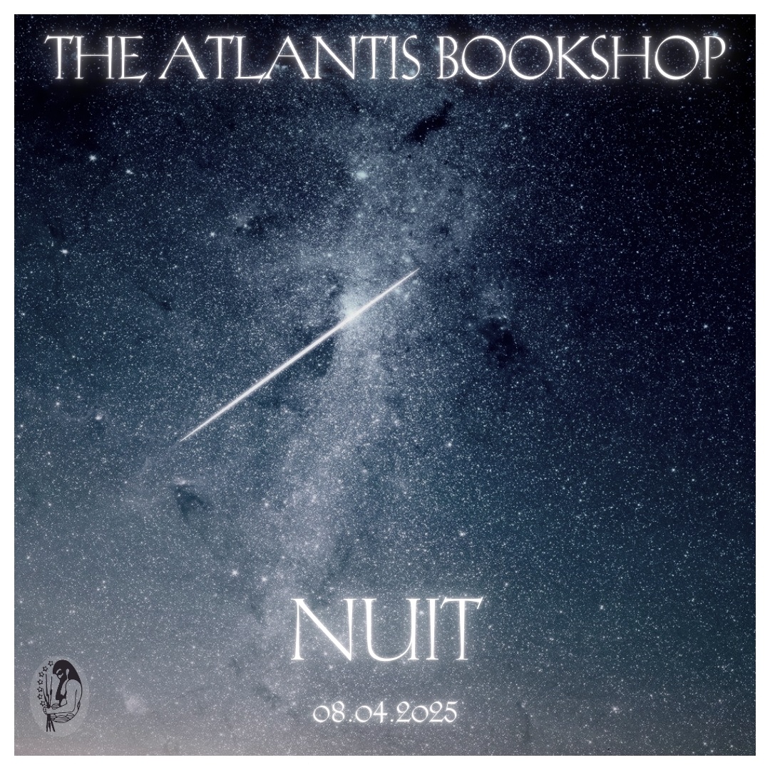AtlantisShop's tweet photo. 93

The Three Days of the Writing of The Book of the Law

The Atlantis Bookshop is proud to declare publicly 'Nuit', Chapter One of the Book of the Law, at NOON today, Tuesday 8th April.

Everyone's welcome!

93

https://t.co/YyccuYxd0F

#theatlantisbookshop #bookofthelaw #nuit https://t.co/92fQn5waxI