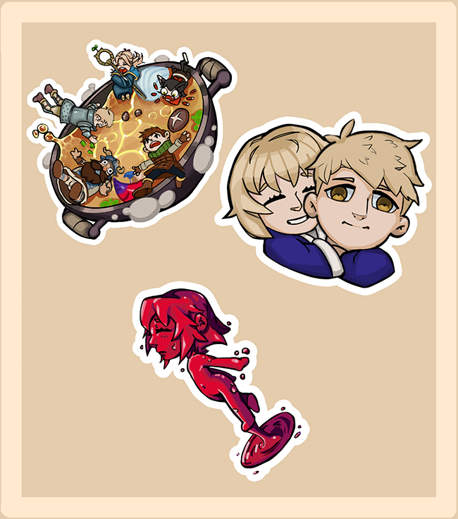 Pierce_Paints's tweet photo. Dungeon Meshi Stickers #dungeonmeshi https://t.co/CELnT7expB