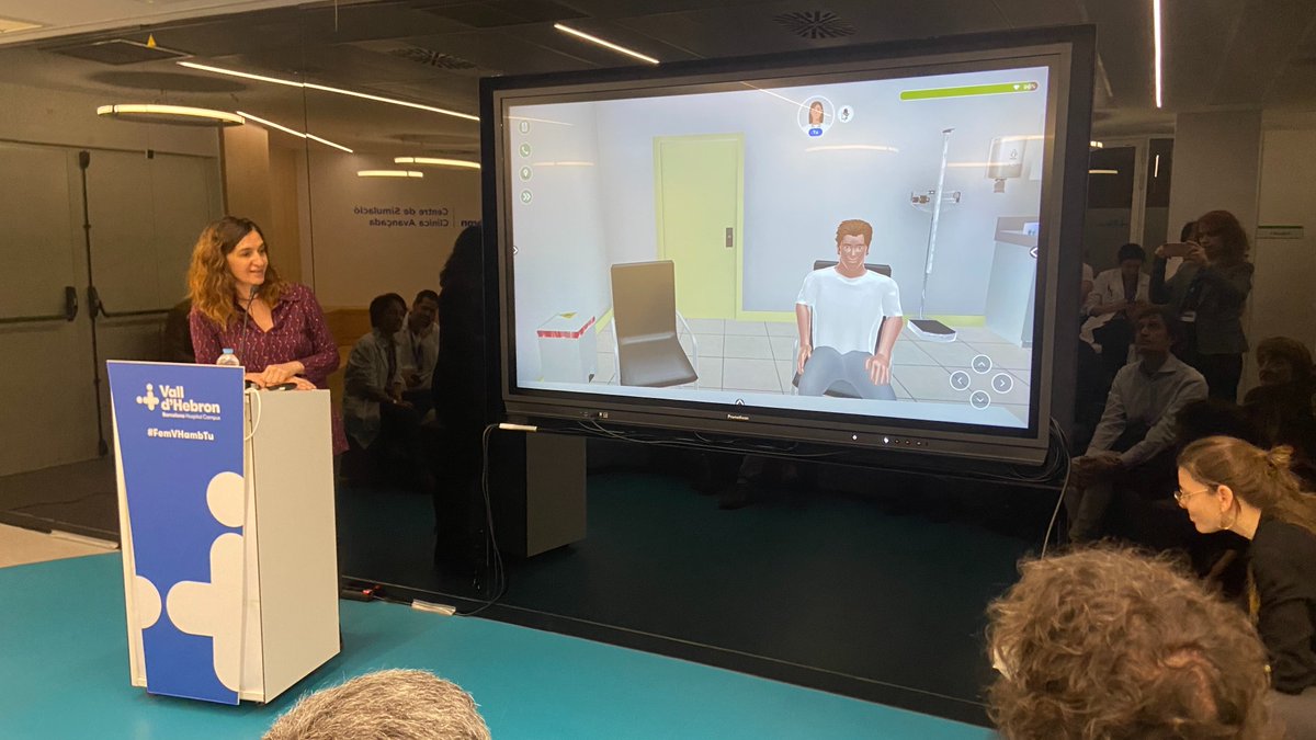 Vall d'Hebron (@vallhebron) on Twitter photo <a href="/SimulacioVH/">Vall d'Hebron Centre de Simulació Clínica Avançada</a> <a href="/salutcat/">Salut</a> <a href="/MonicaRdgezCarb/">Mónica Rodriguez Carballeira</a> <a href="/MutualMedica/">MutualMédica</a> <a href="/JordiBaneras/">Jordi Bañeras</a> <a href="/IgnasiMaspons/">Ignasi Maspons</a> Es fa una demostració d'una nova eina de simulació clínica amb IA que s'està desenvolupant per Atenció Primària amb la Unitat docent d'AFiC de BCN ciutat d'<a href="/primariaicscat/">Atenció Primària i a la Comunitat de l'ICS</a> i <a href="/virmedex/">Virmedex</a>. <a href="/SimulacioVH/">Vall d'Hebron Centre de Simulació Clínica Avançada</a> <a href="/salutcat/">Salut</a> <a href="/MonicaRdgezCarb/">Mónica Rodriguez Carballeira</a> <a href="/MutualMedica/">MutualMédica</a> <a href="/JordiBaneras/">Jordi Bañeras</a> <a href="/IgnasiMaspons/">Ignasi Maspons</a> Es fa una demostració d'una nova eina de simulació clínica amb IA que s'està desenvolupant per Atenció Primària amb la Unitat docent d'AFiC de BCN ciutat d'<a href="/primariaicscat/">Atenció Primària i a la Comunitat de l'ICS</a> i <a href="/virmedex/">Virmedex</a>.