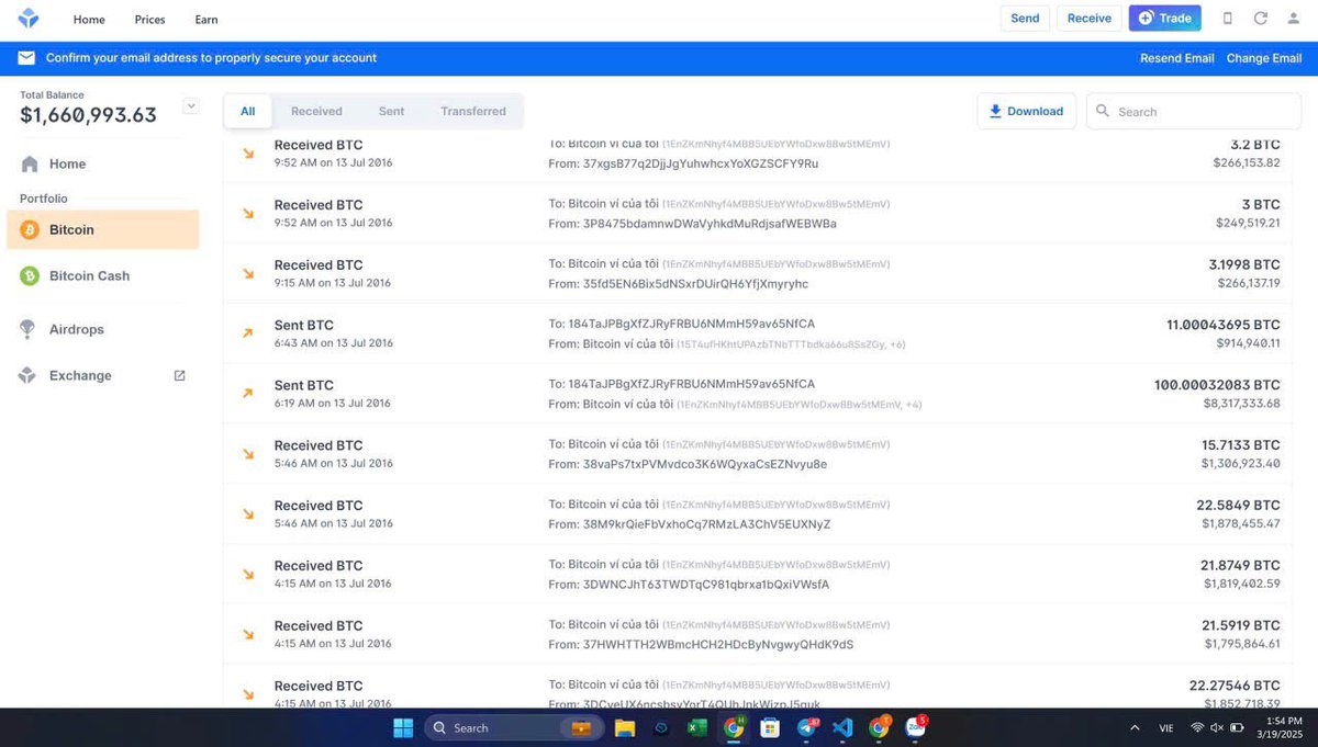 HỖ TRỢ KHÔI PHỤC VÍ BLOCKCHAIN

Giai đoạn 2012 đến 2017 nhiều người chơi cho nhận Bitcoin, và dự án trả lãi bằng #Bitcoin và $ETH. Thời kì cực thịnh của nhiều các dự án nạp trả bằng BTC, lúc BTC chỉ dưới 1K hay vài K đô.

Tưởng dự án sập các ACE, cô chú