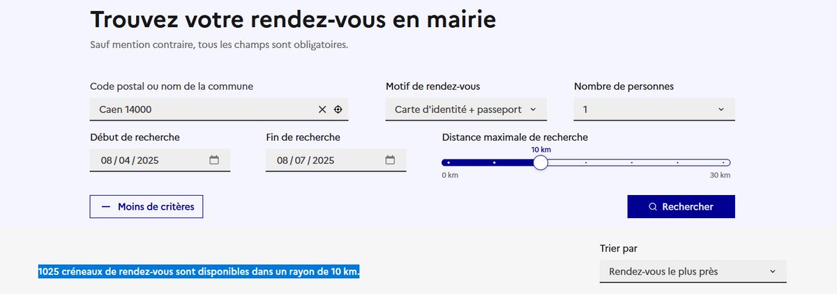 [🪪CNI - PASSEPORTS] Profitez des vacances pour vérifier la validité de vos titres d’identité et n’attendez pas le dernier moment pour les renouveler.

🗓️ De nombreux créneaux de rendez-vous sont actuellement disponibles dans le #Calvados pour effectuer vos démarches.

⌨️