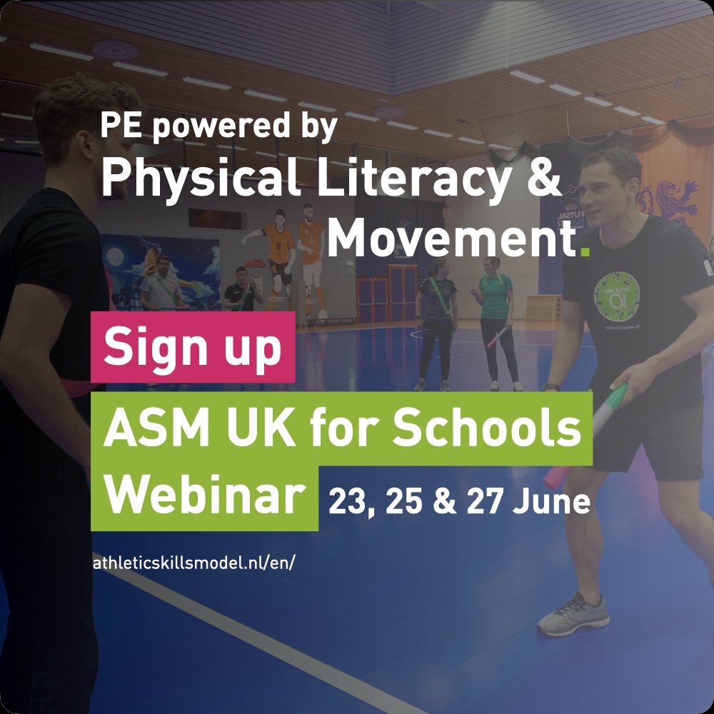 Martina Navarro (@navarro_m_upspa) on Twitter photo Start your journey to enhance your ability to design versatile movement programmes to develop adaptable pupils by joining the <a href="/Athletic_Skills/">Athletic Skills Model 🟢</a> for School Webinar! Learn how PE units of work and lesson plans can be powered by movement and physical literacy: buytickets.at/theathleticski… Start your journey to enhance your ability to design versatile movement programmes to develop adaptable pupils by joining the <a href="/Athletic_Skills/">Athletic Skills Model 🟢</a> for School Webinar! Learn how PE units of work and lesson plans can be powered by movement and physical literacy: buytickets.at/theathleticski…