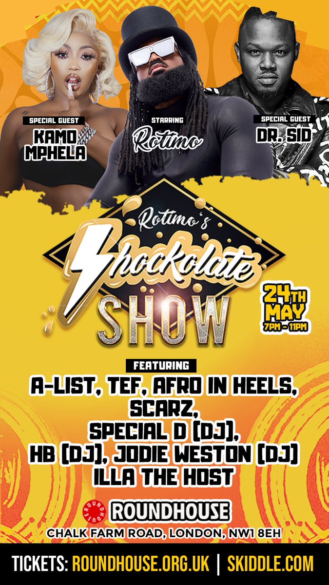 ShockolateShow's tweet image. Let’s go! Sat 24th May… It’s going down #shockingtheworld - roundhouse.org.uk/whats-on/rotim…