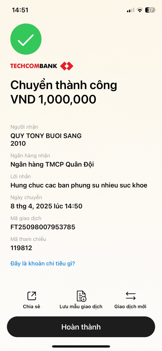 Lan toả những điều tốt đẹp của ban phụng sự Quỹ Tony. Chúc các bạn thật nhiều sức khoẻ.
Trước đây thấy cách làm từ thiện của Quỹ Tn rất hay, Hưng im im ck thôi chứ ko có đăng. Nay biết là nên lan toả để mn cùng theo để quỹ giúp được nhiều người hơn