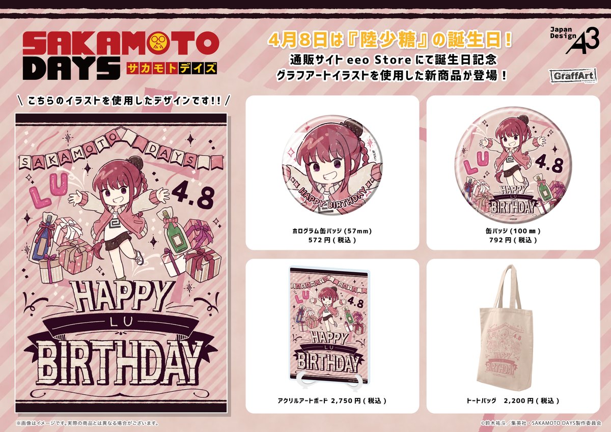 ˏˋ 𝗛𝗔𝗣𝗣𝗬 𝗕𝗜𝗥𝗧𝗛𝗗𝗔𝗬 𝗟𝗨 ˎˊ˗ 本日4月8日は『陸少糖』の