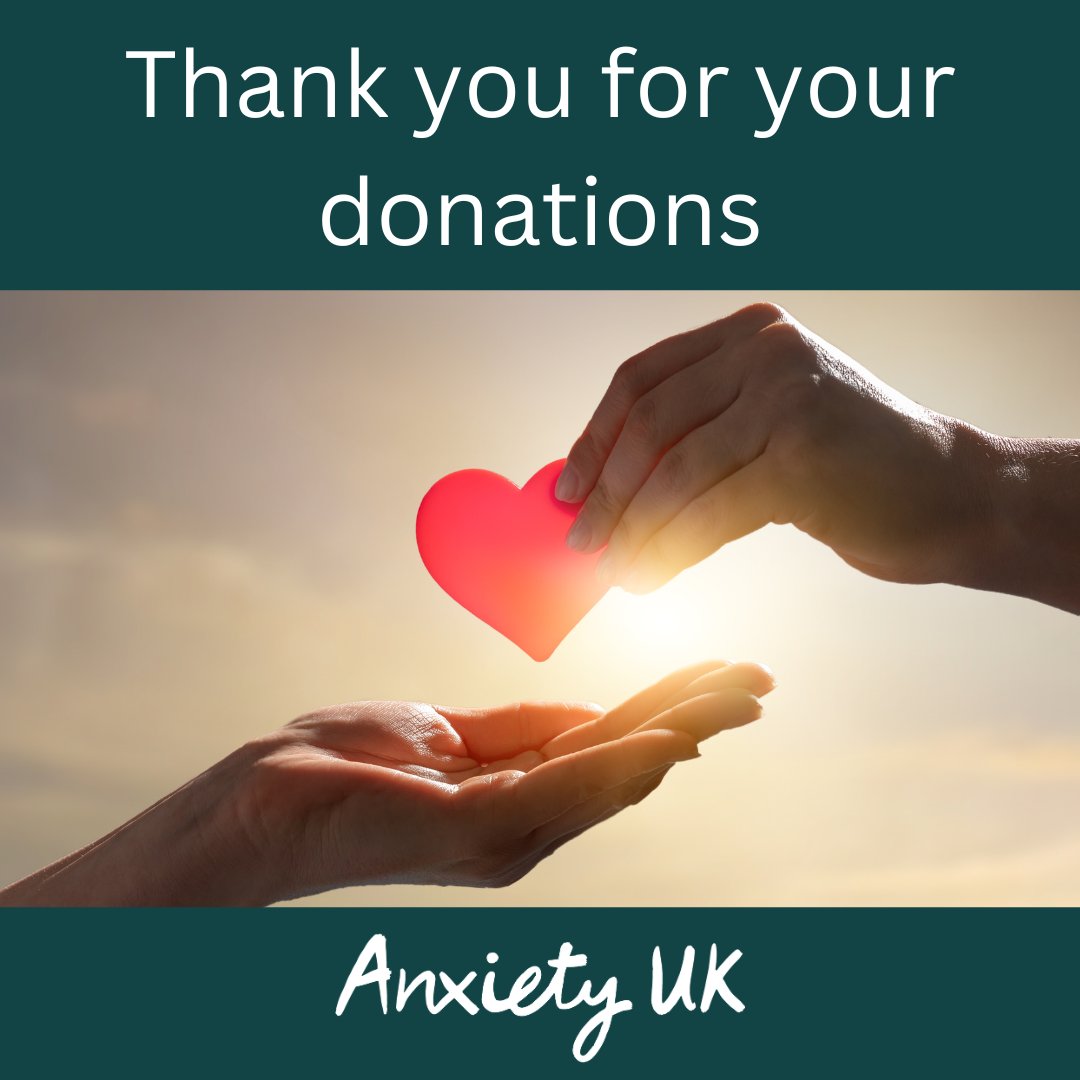 AnxietyUK's tweet image. A huge THANK YOU to everyone who’s donated recently!🙌 Your contributions are helping provide vital support for those living with anxiety. Let’s continue to make a difference💜

#AnxietyUK #SupportAnxiety #DonateForGood