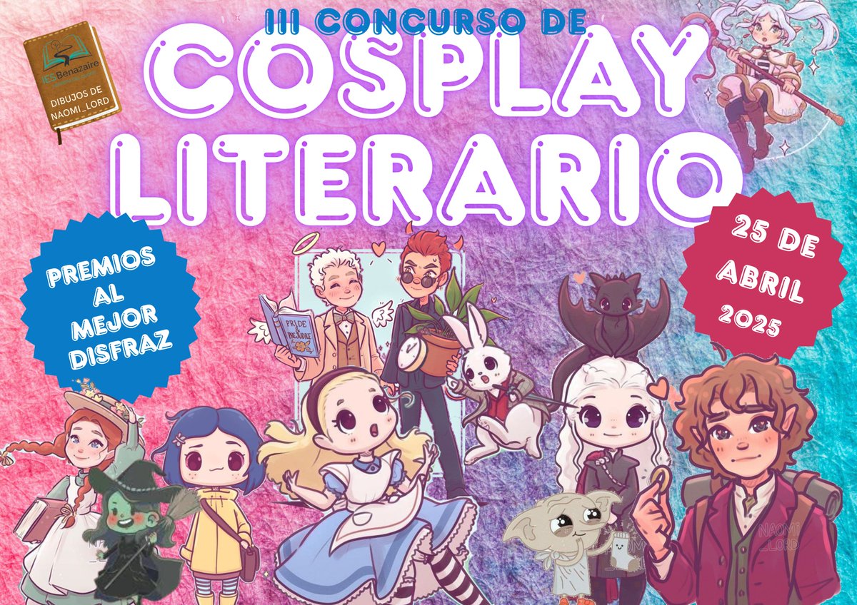 III Concurso de Cosplay Literario
Anímate y participa
 
#SemanadelLibro2025
#MásLibrosMásLibres