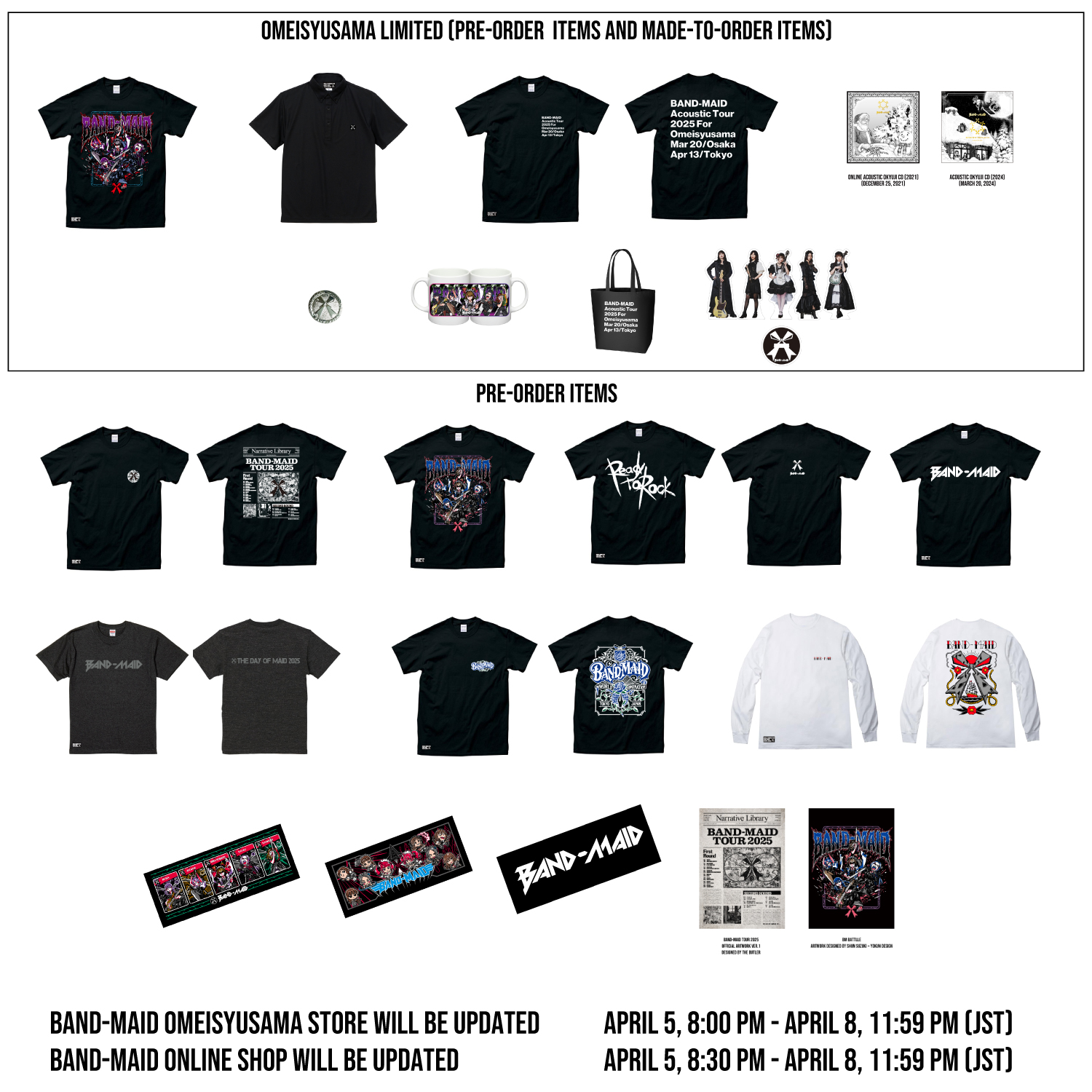新品未開 BAND-MAID 2023AMECOMI-TシャツXLサイズ公式物販 Amazon | BAND MAID バンドメイド アメコミ Tシャツ XLサイズ
