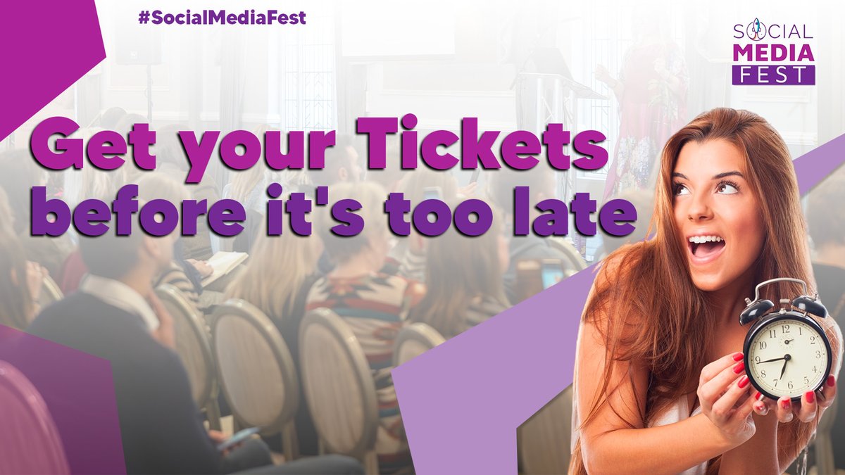 #SocialMediaFest is happening TOMORROW at the Maldron Hotel, Dublin Airport. Today is your last chance to get in-person tickets to join us there (virtual tickets still available tomorrow morning) so make sure you get them before it's too late!

🎟️ socialmediafest.ie/buy-tickets/