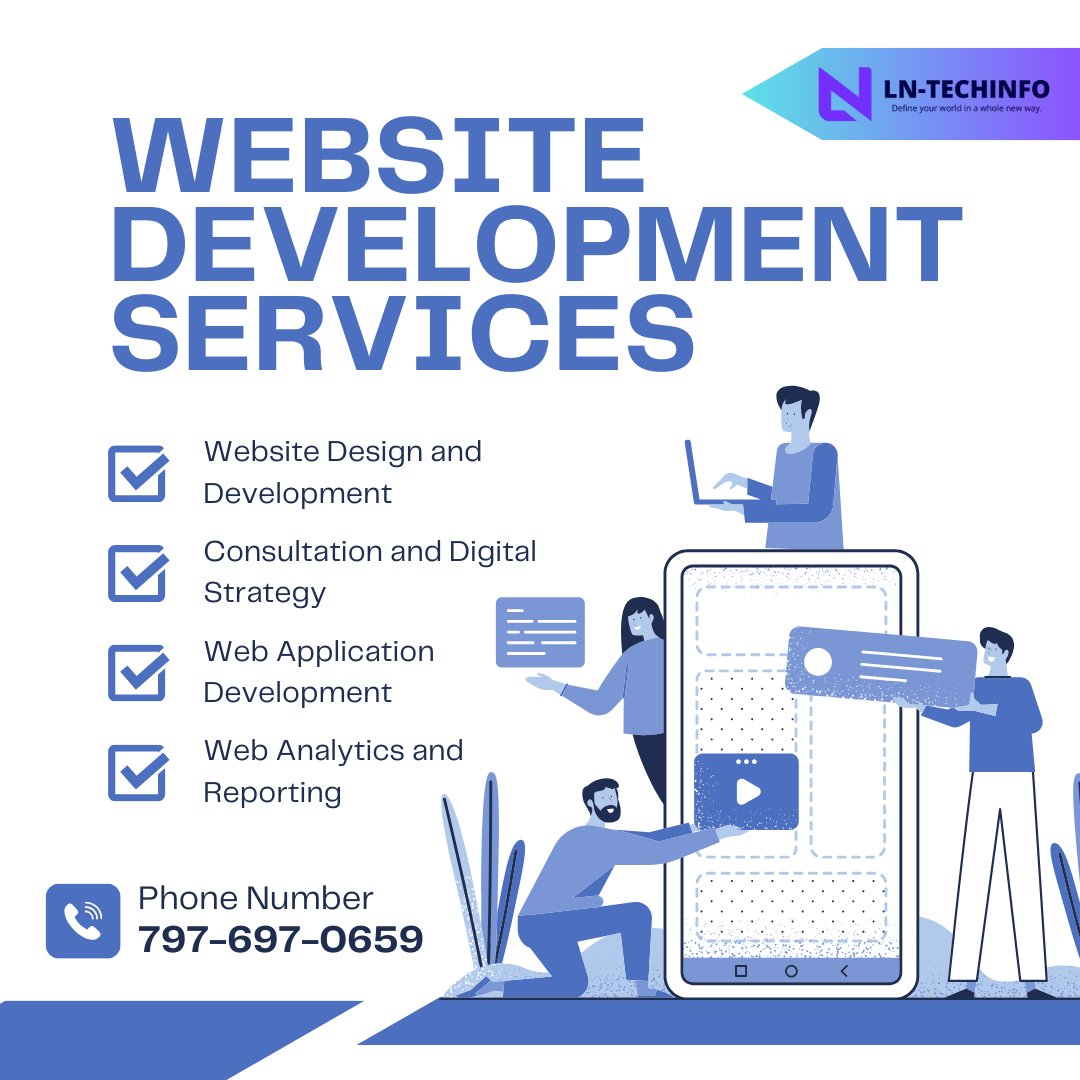 lntechinfo's tweet image. 🖥️ #Website_Development Services by LN-TechInfo 🌐 Stunning, responsive, SEO-optimized, and secure websites. Custom design, e-commerce, fast loading & mobile-friendly. Affordable & timely delivery!
📞 +91-7976970659
🌐 lntechinfo.in
✉️ support@lntechinfo.in