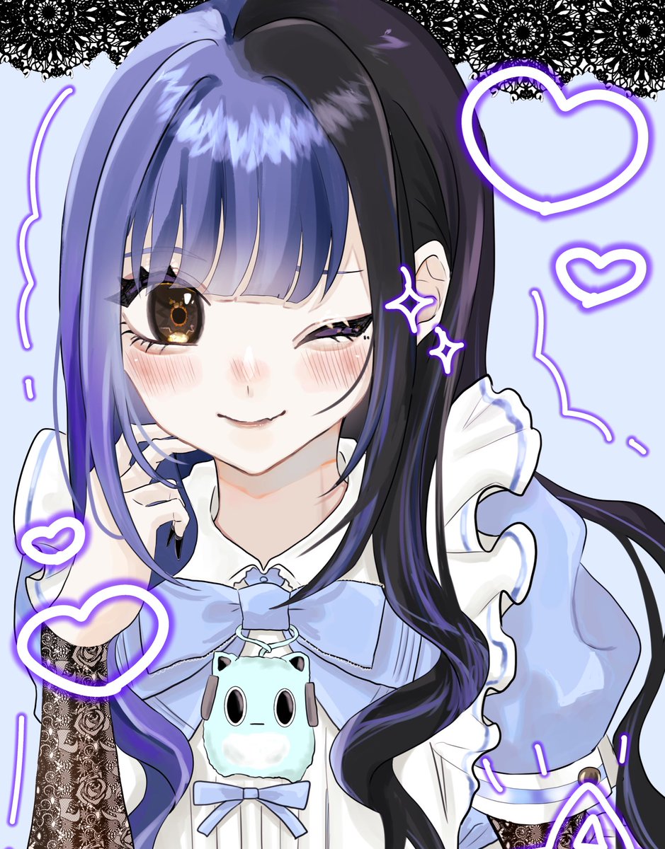 可愛くかけましたദ്ദി^ᴗ ̫ ᴗ^₎