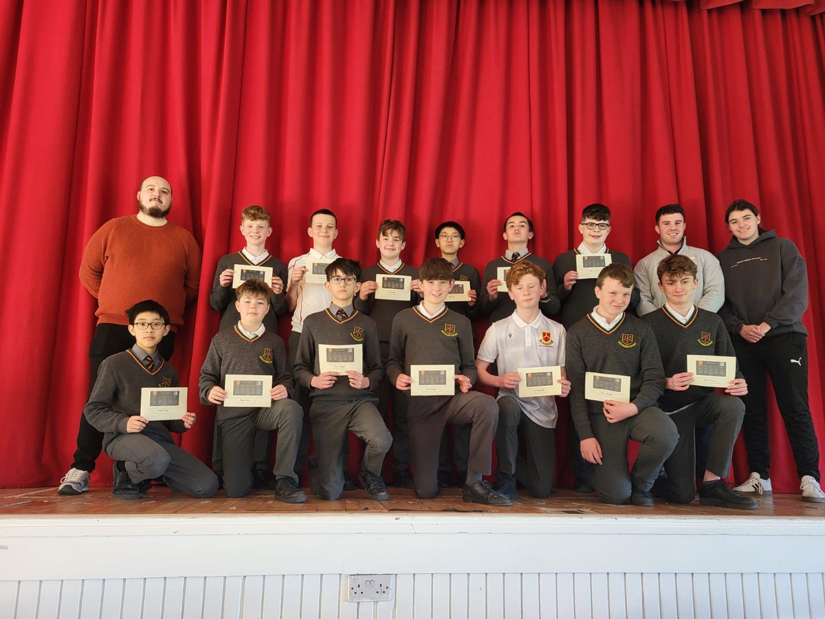 CBC Spirit of Rugby awards: Celebrating respect, integrity, inclusivity, fun, and excellence. Well done to all of the first year students.
