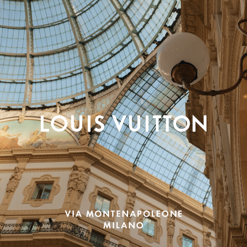 LouisVuitton's tweet photo. Louis Vuitton Milano Montenapoleone. After three years of restoration, the House reopens its Milan address, where culture, heritage, and modernity converge. Discover the space at https://t.co/nsQEKGUSC0

#LVMilanoMontenapoleone #LouisVuitton