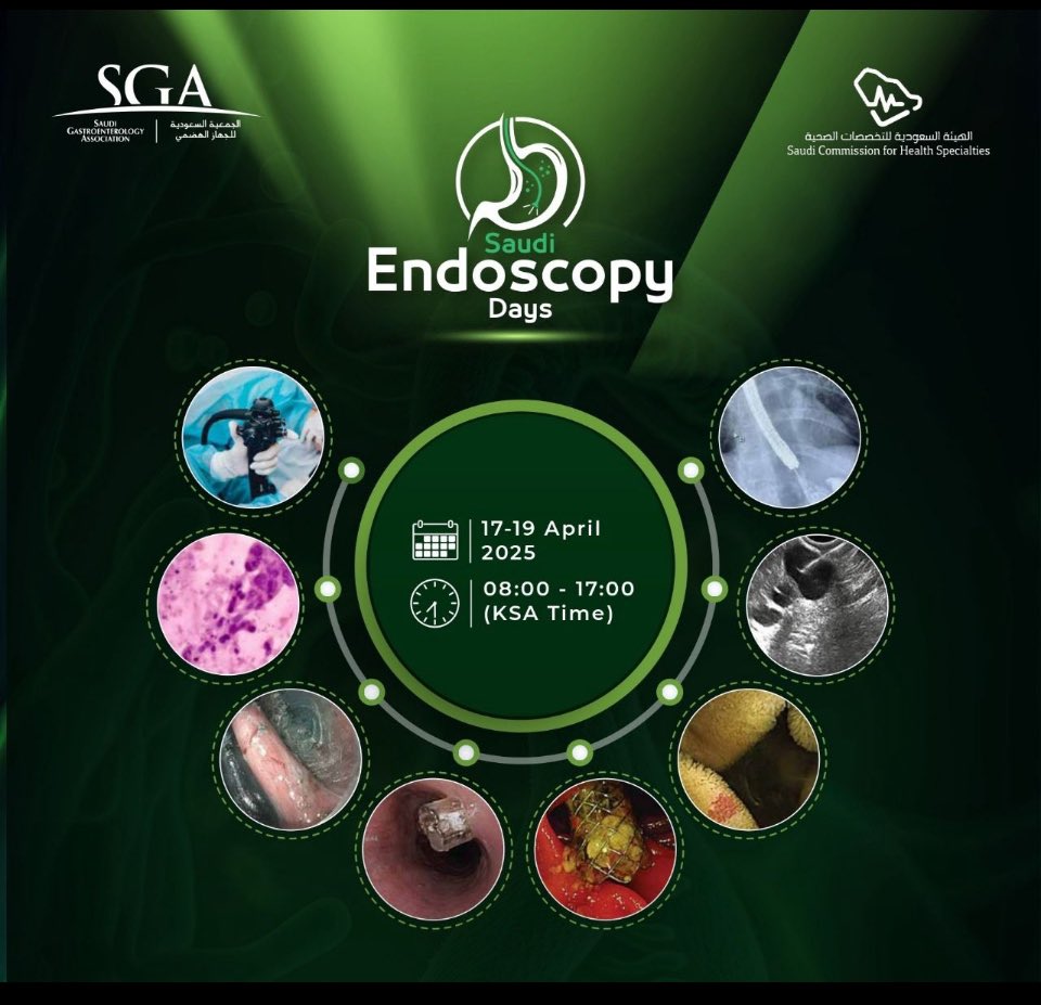 Anjum Gardezi MD (@syedgerdezi) on Twitter photo Join us for the spectacular ‘Saudi Endoscopy Days 2025’ in #Riyadh – an unmissable event for endoscopy enthusiasts and experts alike <a href="/KFSHRC/">مستشفى الملك فيصل التخصصي ومركز الأبحاث</a>.
#SaudiGastroSociety
Reg Link
👇🏻👇🏻👇🏻👇🏻
lnkd.in/eT_RjFKk Join us for the spectacular ‘Saudi Endoscopy Days 2025’ in #Riyadh – an unmissable event for endoscopy enthusiasts and experts alike <a href="/KFSHRC/">مستشفى الملك فيصل التخصصي ومركز الأبحاث</a>.
#SaudiGastroSociety
Reg Link
👇🏻👇🏻👇🏻👇🏻
lnkd.in/eT_RjFKk
