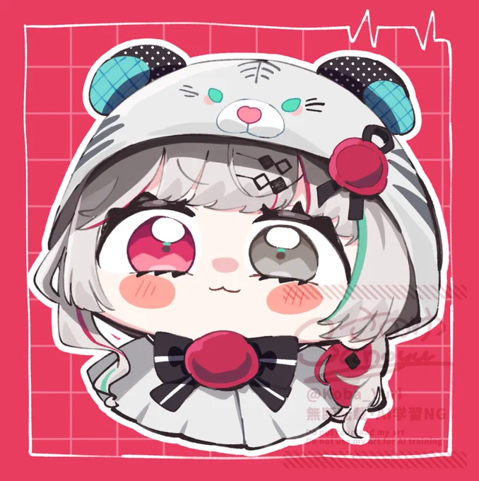 びゃっこポンチョ着てる石神さん #流石神絵師 