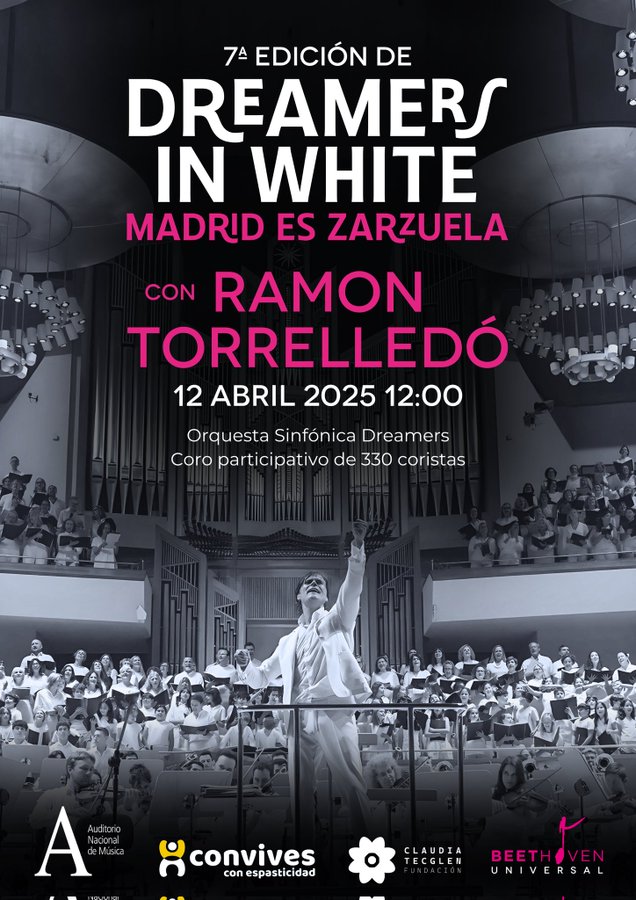 ¡No te lo pierdas! 🎶
Concierto solidario «Dreamers In White. Madrid es Zarzuela» en el Auditorio Nacional (<a href="/INAEM_Cultura/">INAEM</a>) a favor de <a href="/ConEspasticidad/">Convives con Espasticidad</a> 👉 bit.ly/4cqnbxd
#Cultura #Música