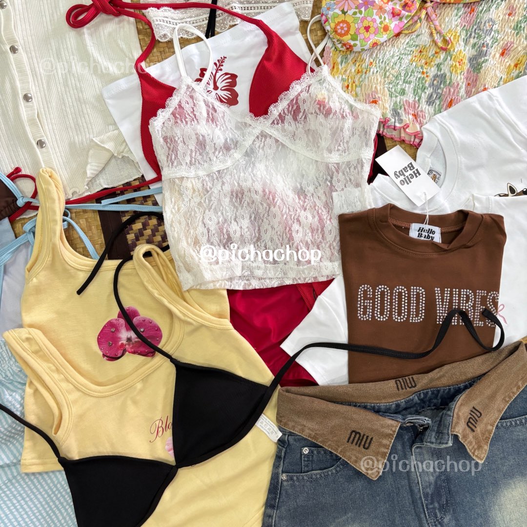 pichachop's tweet photo. ✿ ˚◞ งานใหม่มาแล้วค้าบ ꒱ 🧈 มีเยอะกว่าในรูปมากๆ 🌴 🌺 

 ✿ ลงพรุ่งนี้ ( 15:30 น.) 09/04
🛷 ส่งของวันพฤหัสบดี 10/04 (ทันใส่สงกรานต์ น้า ) 

#เสื้อผ้ามือ2 #เสื้อผ้ามือสองสภาพดี #ส่งต่อเสื้อผ้ามือสอง #ส่งต่อเสื้อผ้า #โล๊ะตู้เสื้อผ้า #เสื้อครอป  #เสื้อผ้ามือสอง #ส่งต่อเสื้อผ้ามือสองสภาพดี #cintageshop