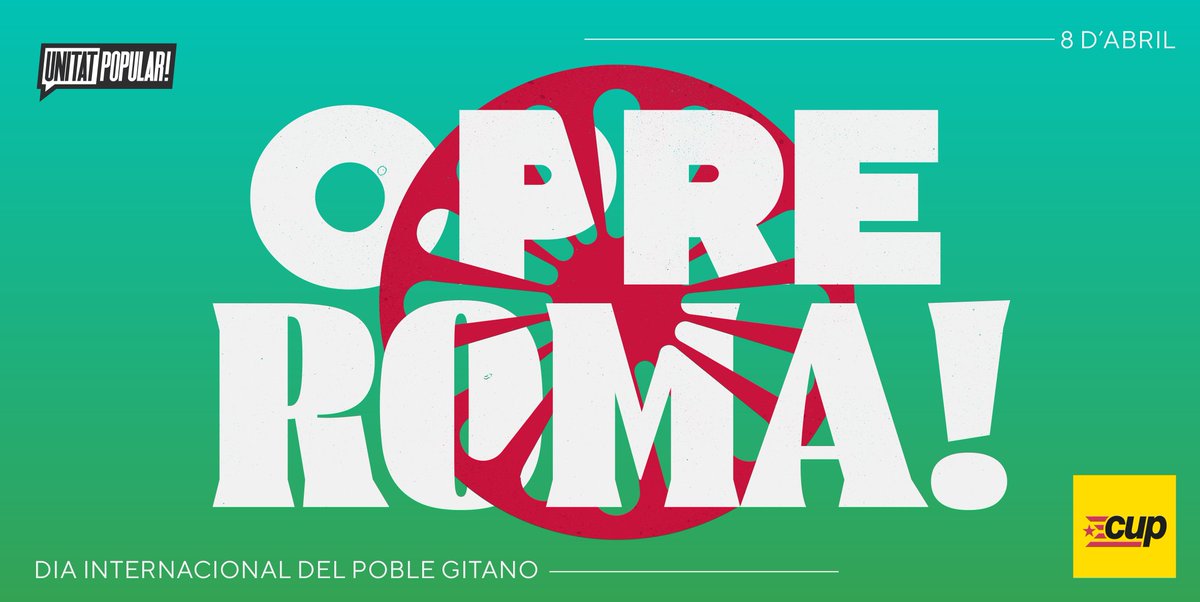 OPRE ROMA!

8 d'abril, dia internacional del poble gitano

#OpreRoma