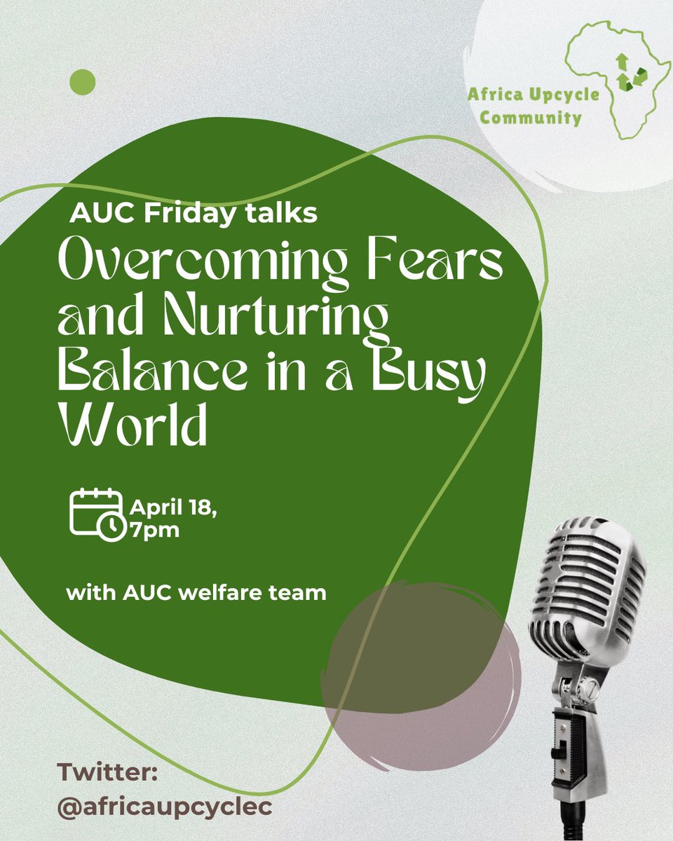 Hey fam! 

Introducing — AUC Friday Talks 🗣️— we know how life can get sometimes and will like to support you through them by getting REAL. What are your fears? Scholarship? Travel? Job? Marriage?

Join us on Friday on the 18th of April !!