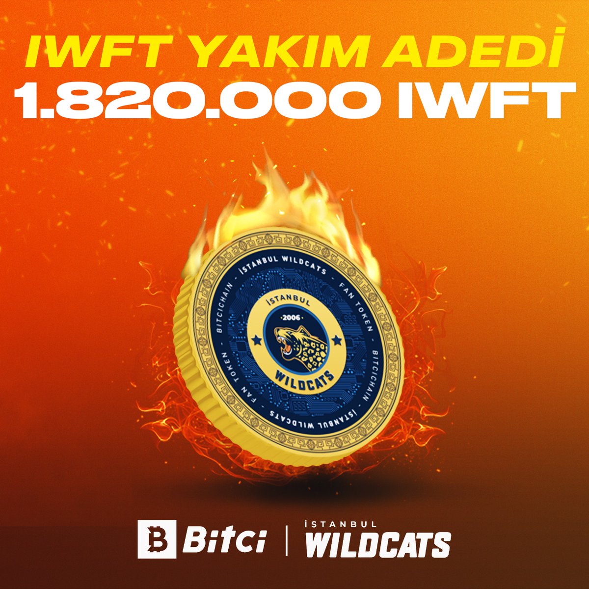 Bitci_FanToken's tweet image. 🐈 İstanbul Wildcats başarı yakımları devam ediyor!

🔥 Toplam arzdan 1.820.000 adet $IWFT yakım işlemi tamamlandı. 🔥

👉 bit.ly/424fPw0

#Bitci #İstanbulWildcats #FanToken #IWFT