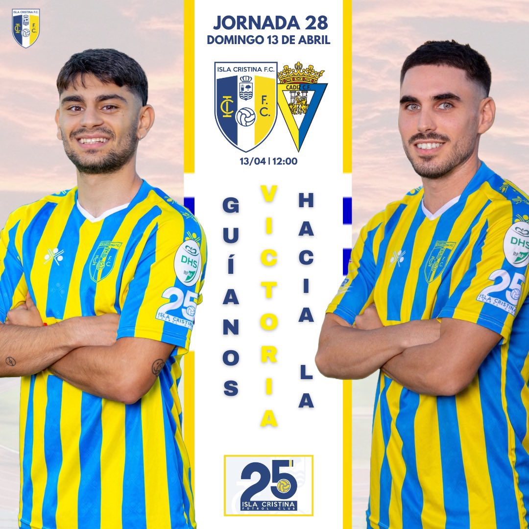 🫵🏼 “𝗚𝗨Í𝗔𝗡𝗢𝗦 𝗛𝗔𝗖𝗜𝗔 𝗟𝗔 𝗩𝗜𝗖𝗧𝗢𝗥𝗜𝗔”

Afición, te volvemos a necesitar. En estas últimas tres jornadas, el equipo luchará por conseguir el objetivo deportivo de esta temporada. Cuando el Municipal aprieta, la balanza se inclina a favor. GUÍANOS.

#SiempreIsla💛💙