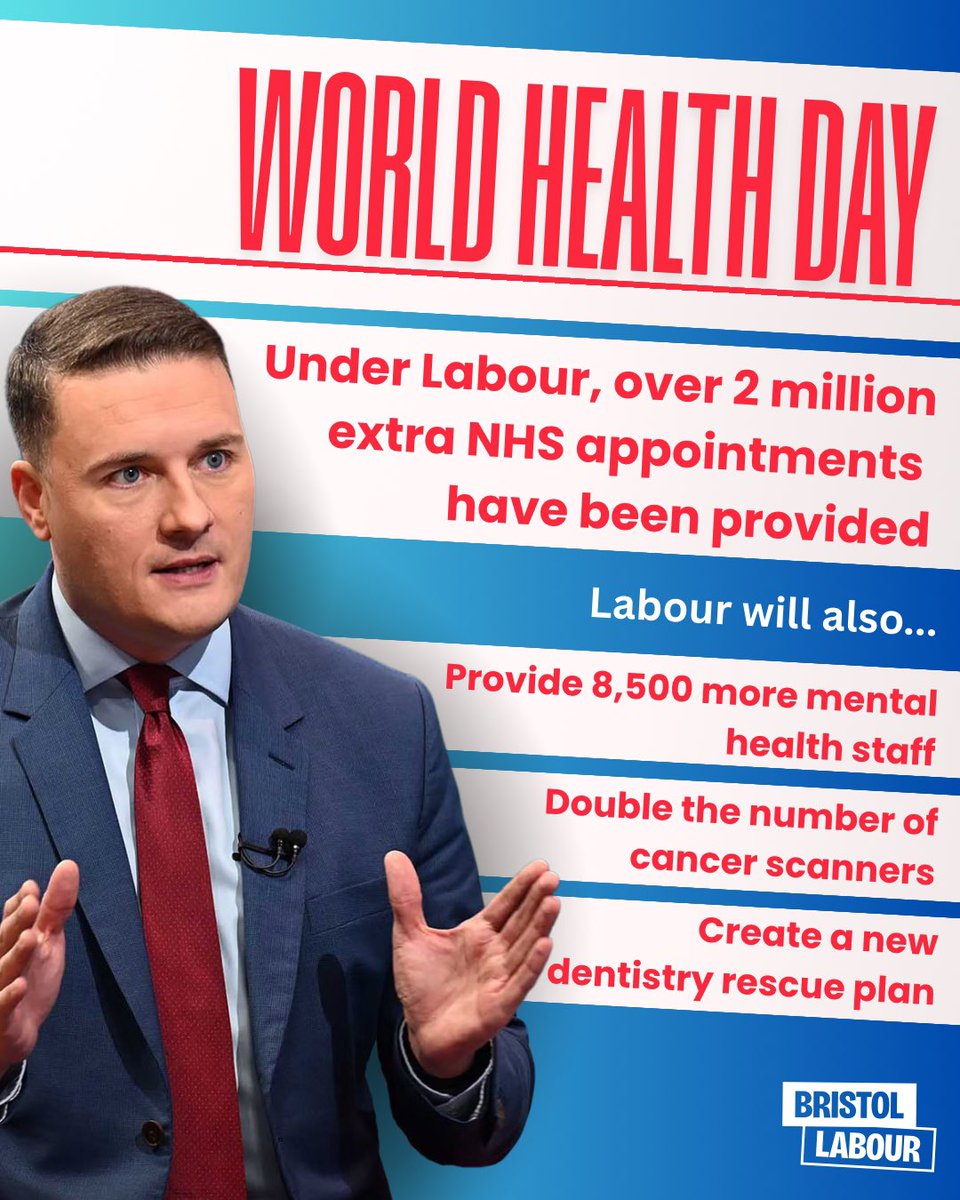 It’s World Health Day, here’s how Labour is delivering for the NHS 💙