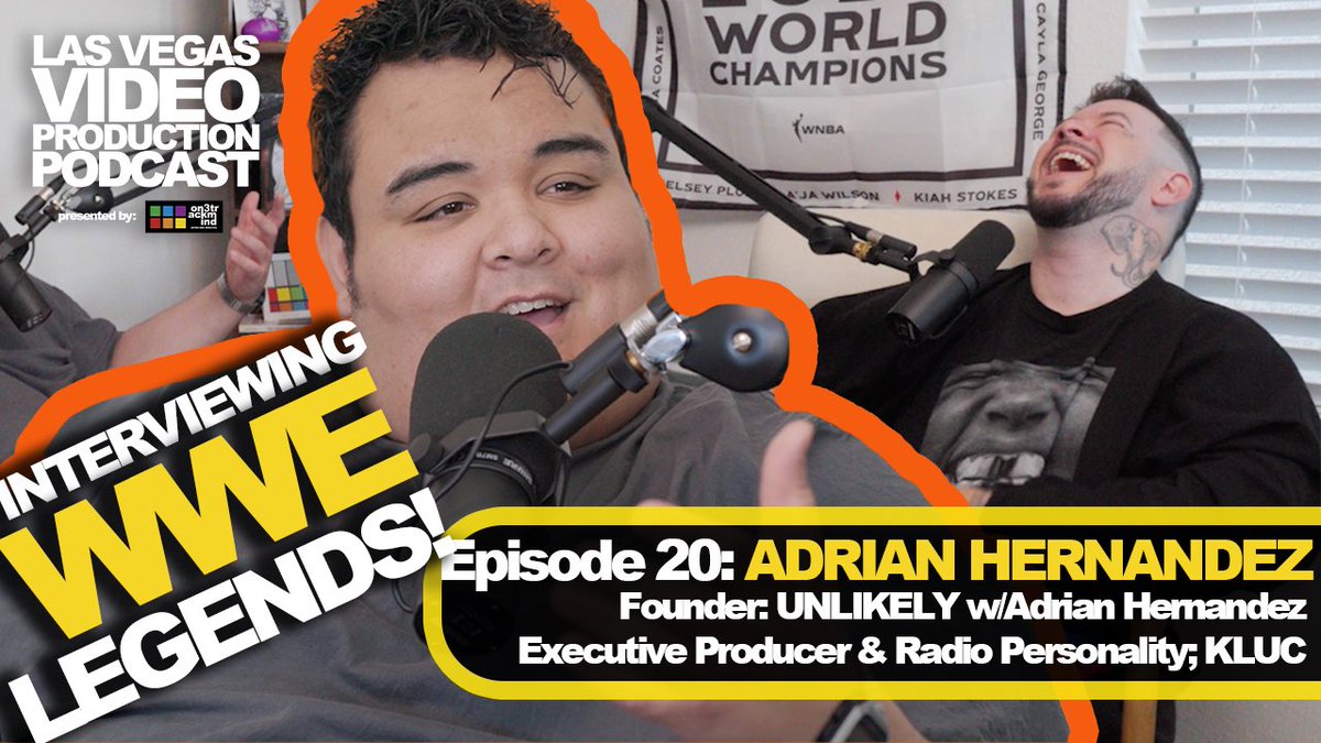 LVVPPOD's tweet photo. 🎙️ UNLIKELY that you’d be able to swing an interview with a legend like @undertaker but Adrian Hernandez did that - and is quickly climbing to the top of @WWE media culture with his popular interviews - more in the full ep! 

https://t.co/k6u8p5gxb7 https://t.co/IvVvgelOPL